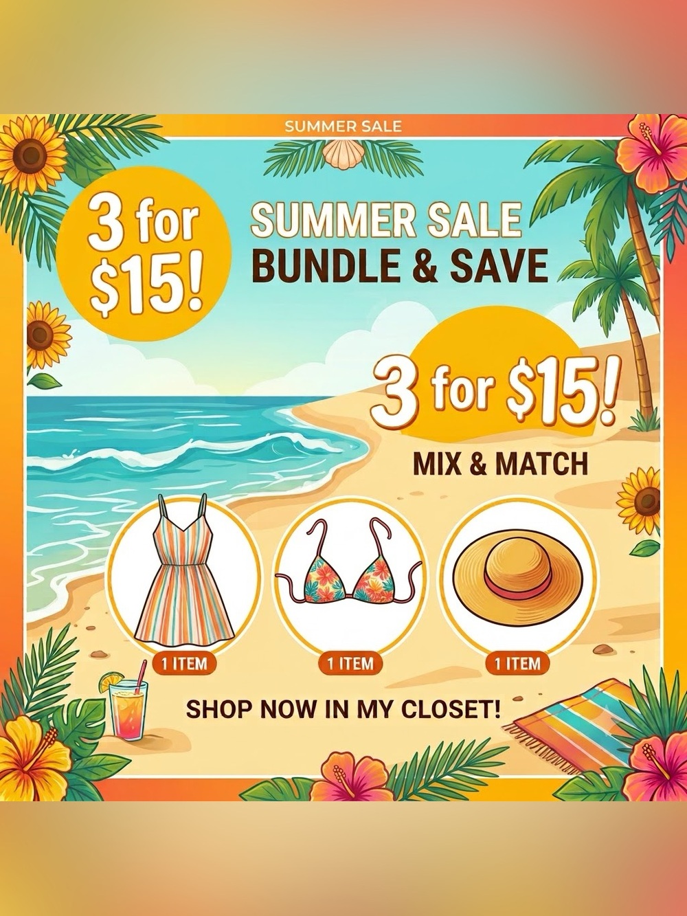 🌻3 for $15🌻 Sale